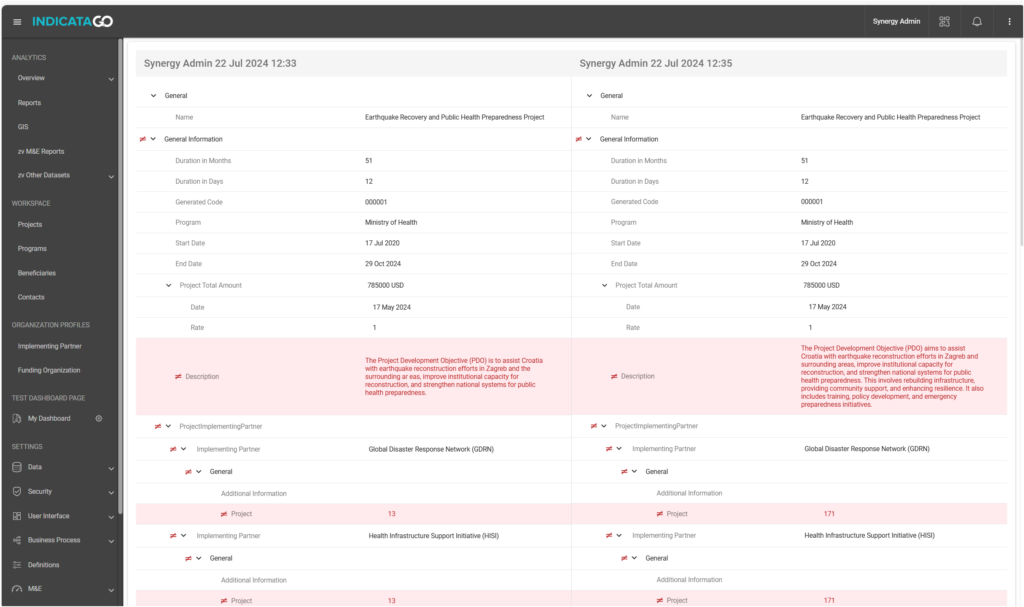 Audit trail